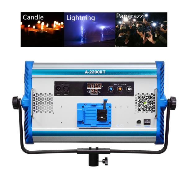 China 100w bi color soft LED Professional video studio camera light panel Photographic Lighting 10 Effects DMX factory