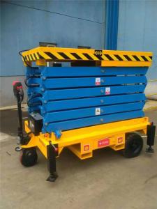 China Motorized Wheel Walk Explosion Proof Valves Hydraulic Mobile Portable Scissor Lift factory
