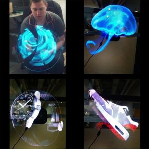 Electronic Hologram Projector 3D LED Holographic Advertising Display Fan 42cm Diameter