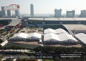 China 50m Span Width Outdoor Exhibition Tents For Canton Fair Trade Show factory
