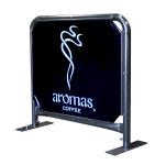 Windbreak Coffee Shop Barriers , Cafe Pavement Barriers Street Set Up 200x100cm