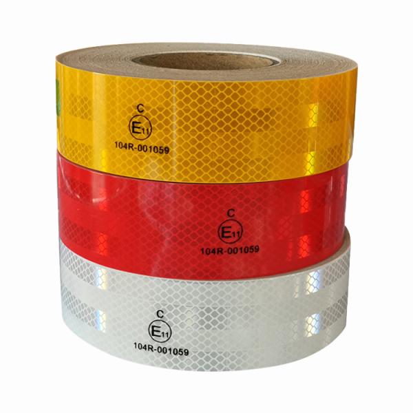 China 2"X150ft ECE 104 Conspicuity Reflective Tape White Red Yellow factory