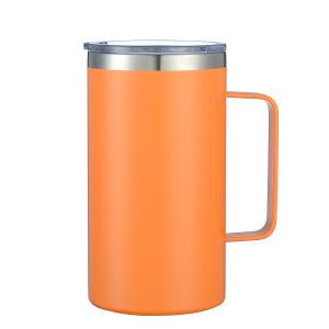 China 12oz Coffee Mug With Handle Double Wall Stainless Steel Insulated Lowball Tumbler Keeping Hot And Cold factory