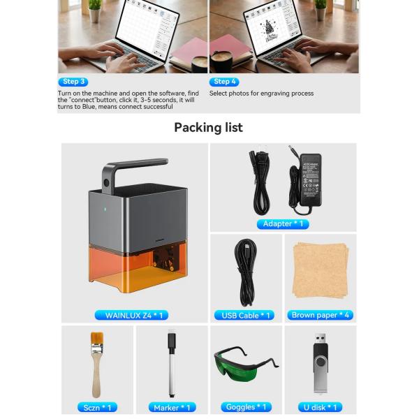 Home Mini Portable Handheld Laser Engraver Laser Marking Machine For Metal / Non Metal