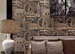Vintage Style Modern Lounge Wallpaper 0.53*10M , Sitting Room Wallpaper With