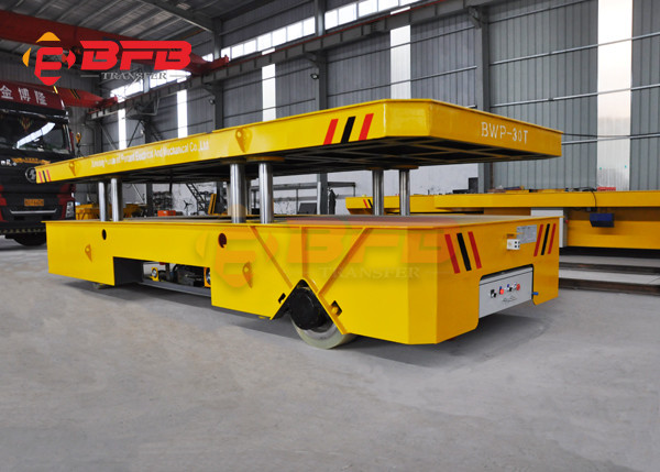 Industrial Valves Movement 15T Battery Operated Trolley On Epoxy Flooring