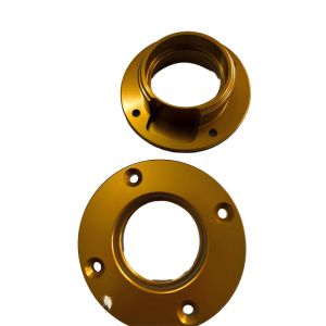 Customized Size Aluminum CNC Turning Parts with Gold Oxidation Surface Treatment