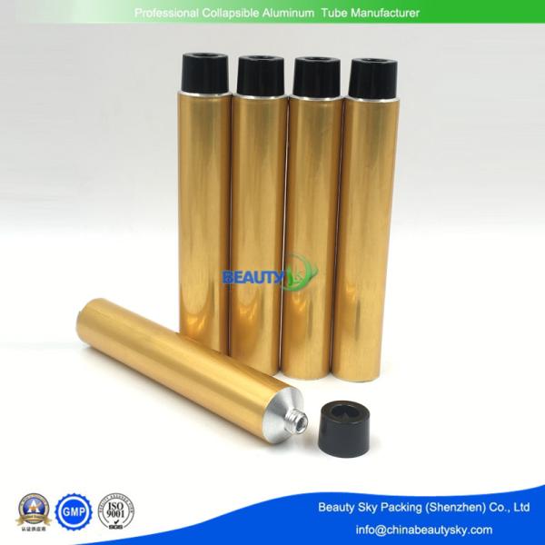 Dia 40mm Golden color Metal Tube Empty Aluminium Tubes for Hair Color cream with
