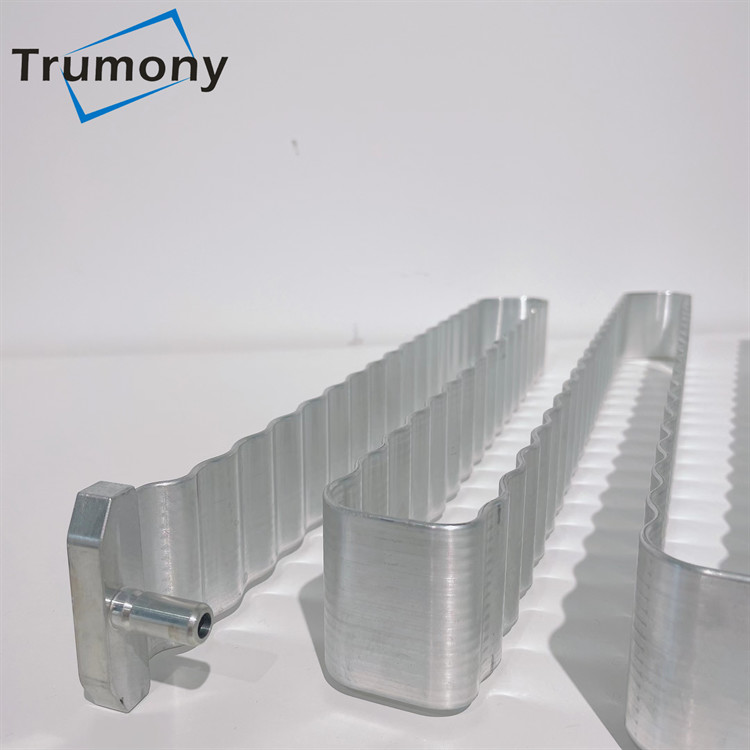 Alu Extruded Bending Snake Shaped Cooling Tube For 18650 Cylindrical Cells