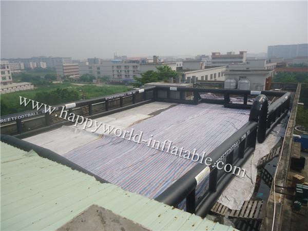 Black colour inflatable football arean , inflatable football field,inflatable