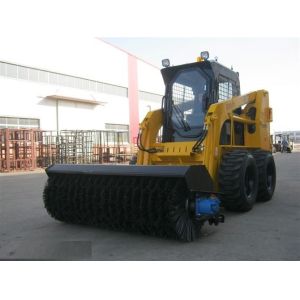 China Hydraulic Motor Skid Steer Loader 1400kg Tipping Load 50hp Power Compact Structure on sale