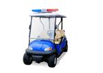 Blue Electrical Golf Cart Patrol Vehicle Battery Powered With Alarm Light