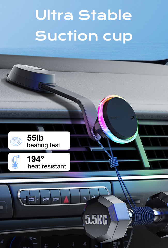 Iphone 15 Pro Max Charger Crystal Texture Transparent Design Dreamy Effect 15W Fast Charging Wireless Charger