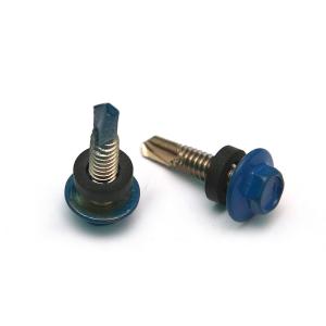 China DIN7504K Self Drilling Screw 410 Stainless Steel Roofing Screws Hex Flange Painted Head factory