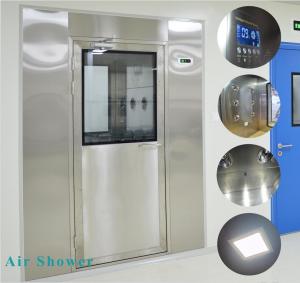 China Customized Size Air Shower Room Stainless Steel Manual Single Person Air Shower Booth factory