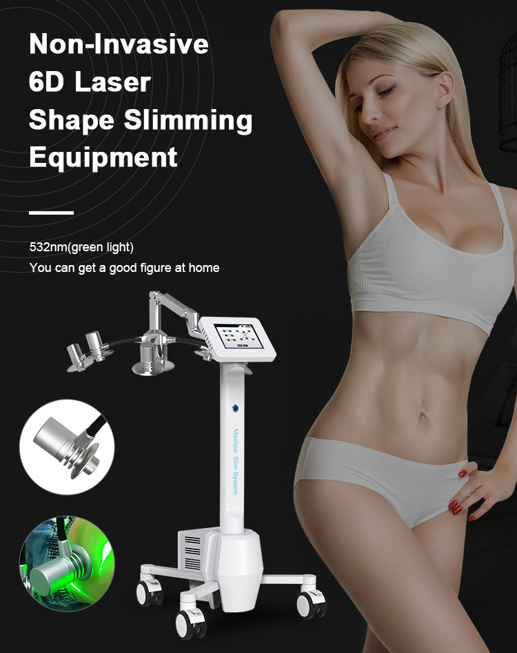 6D Laser Slimming Machine Non Invasive Pain Free Body Shaping Equipment
