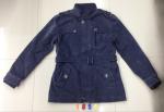 1858 Men's pu fashion long jacket coat stock