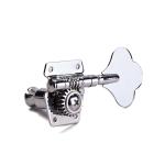 Set Of 4 Pcs Silver Open Gear Acoustic Guitar Tuning Pegs Replacement