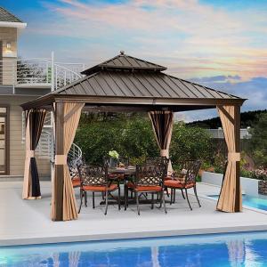 China Outdoor Hardtop Gazebo Gazebos With Polycarbonate Roof Patio Hardtop Gazebo factory