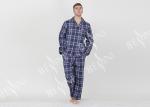 Red Yarn Dyed Check Mens Luxury Sleepwear Anti Wrinkle Eco Friendly S - XXL Size