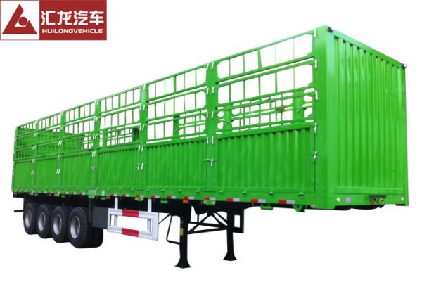 4 Axle Cargo Container Trailer , Container Delivery Trailer 45000kgs Carrying