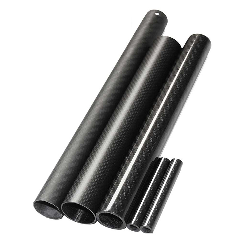 Dia 8mm Thick 1mm 3K Carbon Fiber Tube PGlossy Wrapped For RC Air Model