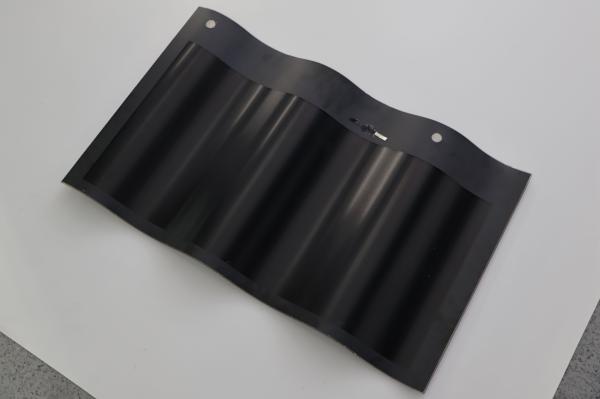 Photovoltaic Generating Curved Solar Roof Tiles Thin Film Glass BIPV Solar