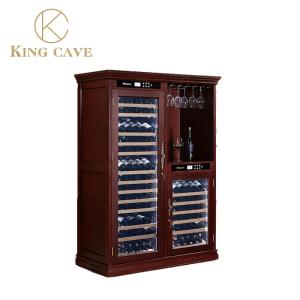 China High End Wood Wine Cooler With Adjustable Temperature And Vacuum Insulation Door factory