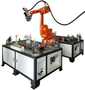 China 2500W Robot Welding Machine ISO Integrated Laser Welding Workstation factory