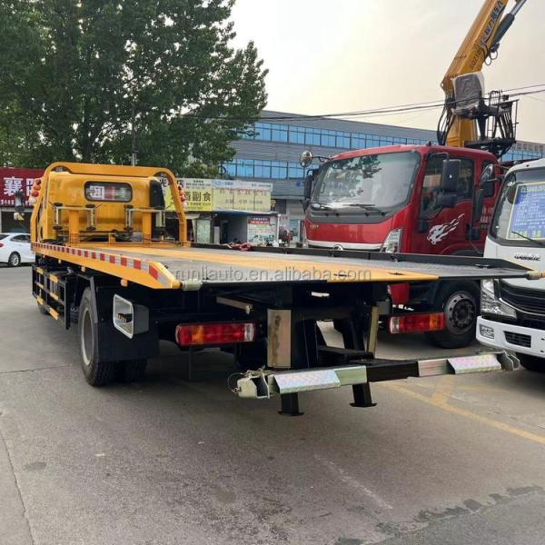 Factory Best Selling FAW JieFang One Tow Two Tow 10Ton Wrecker Truck Small Mini Light Duty Flatbed Platform Tow Wrecker Truck