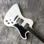 Free delivery, hot selling electric guitar, white hardware, front brown back red