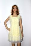 Round neck sleeveless ladies dresses with polyester S M L XL