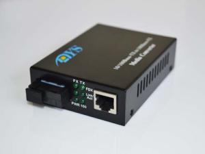 China 10 / 100M Singlemode Fiber Media SC / FC / ST Converter factory