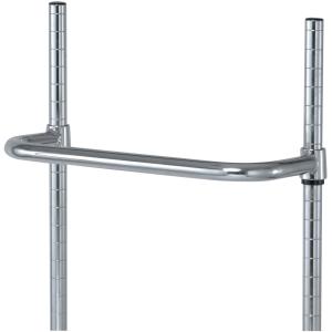 China Wire Shelving Accessories Chrome - Plated Steel Utility Push Cart Handles factory