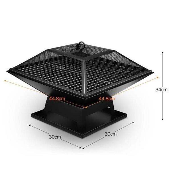 High Pressure Protection Device Foldable Stainless Steel BBQ Grill for Outdoor