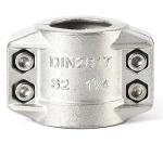 EN14420 DIN 2817 Standard 22mm Hose Clamp Stainless Steel Bolt Clamps