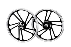 China Aluminum Motorcycle Motorbike motor motorcycle AX100 DY100 1.2-17 1.4-17Whee Alloy wheels factory