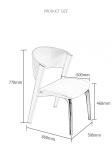 Luxury Hotel Restaurant Furniture Genuine Leather Dining Chair