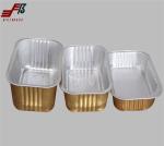 Fast Food Microwavable Oven Airline Meal Tray Takeaway Aluminum Foil Packing