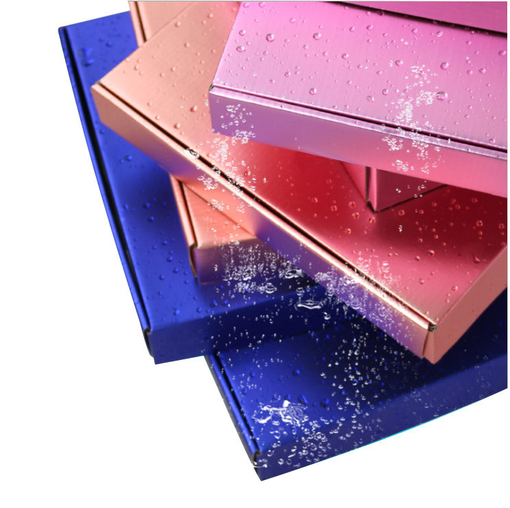Custom Printing Folding Custom Corrugated Box With Waterproof Metal Film