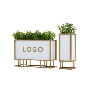 China Customized Square Metal Plant Pots Outdoor Steel Rectangular Planters on sale
