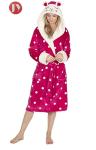 Funny Design Animal Hooded Bathrobe Fluffy For Girls Cartoon Character