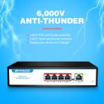 Factory OEM/ODM POE 5Port Desktop Optical Fiber Switch 4*10/100/1000mbps POE