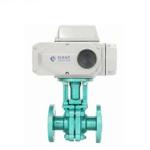 Cast Steel DN25 Ball Valve A216 Wcb Anti Corrosion Electric PTFE Lined Ball