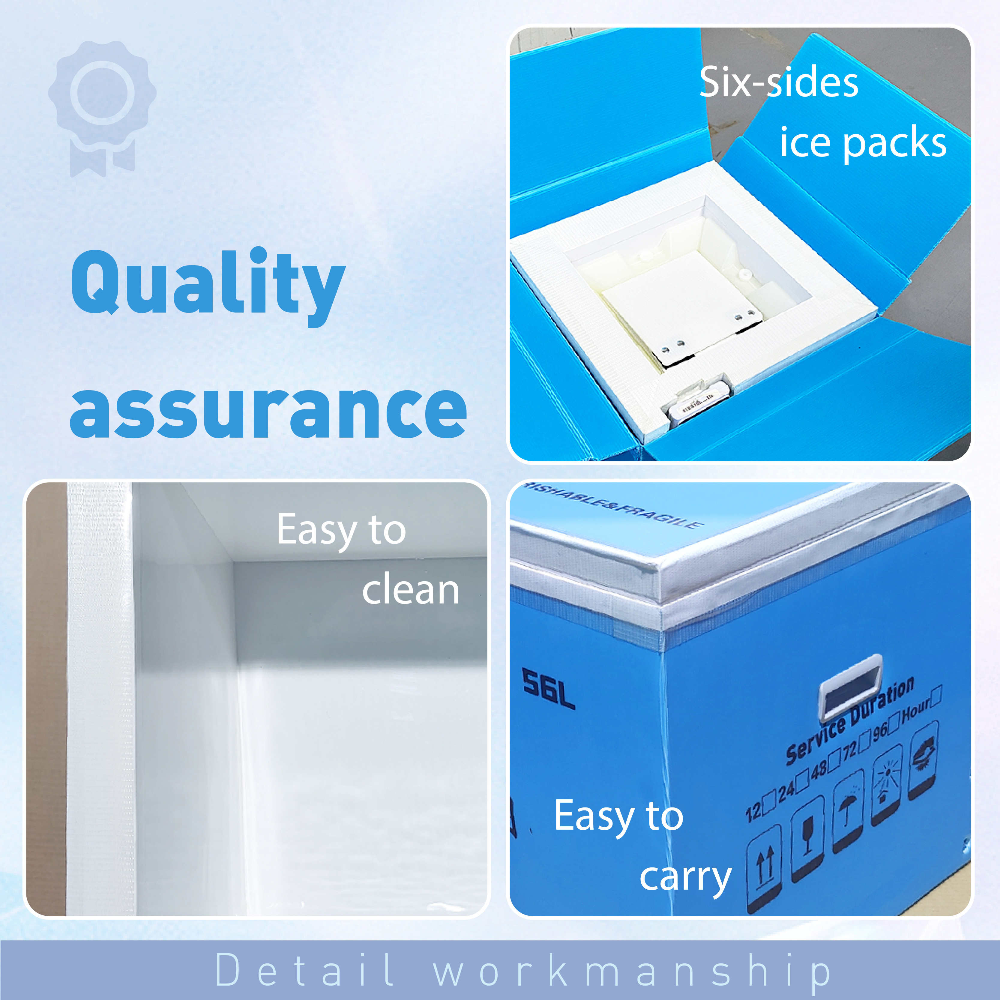 Vaccum Insulated Pannel Shippers VIP Cold Box Maintain Long Cold Time