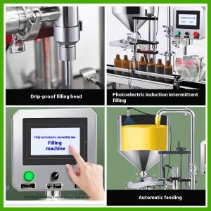 Easy Operation Fully Automatic Servo Rotor Pump Paste Liquid Filling Machine for