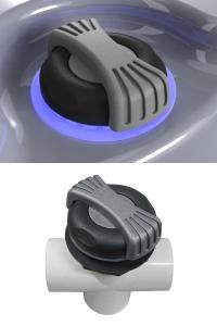 China Spa Led Hot Tub Diverter / Valve Inflatable Spa Hot Tub Accessories factory