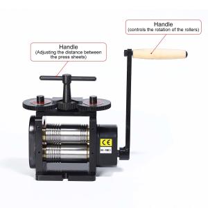 China Small Jewelry Manual Rolling Mill Machine 110/130mm 110V-220V factory