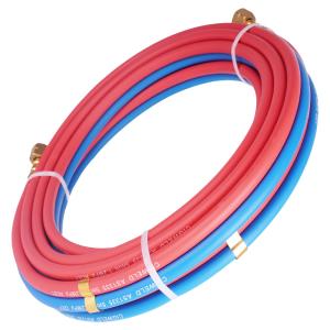 China Aging Resistance 1/4''x50FT Wear Resistant Grade R Oxy/Acet Twin Welding Hose Assembly factory
