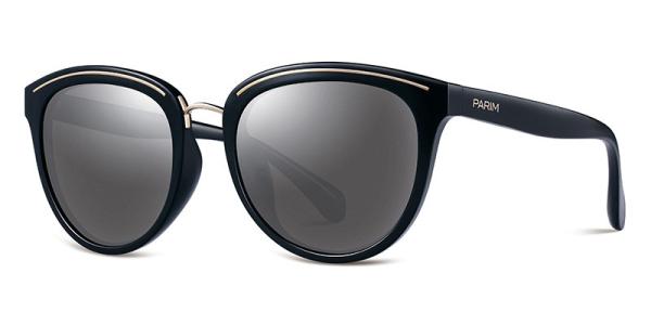 TAC Plastic Colored Sunglasses , Black Brown Plastic Aviator Sunglasses Metal